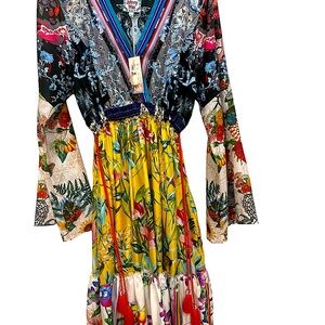 Johnny Was NWT 100% silk Dari dress size Large